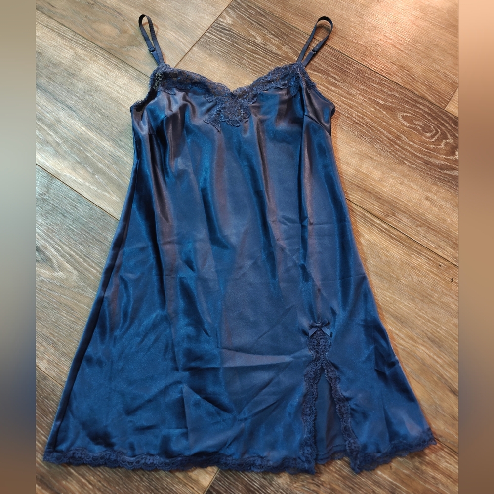 Victoria's Secret Navy Lace Chemise